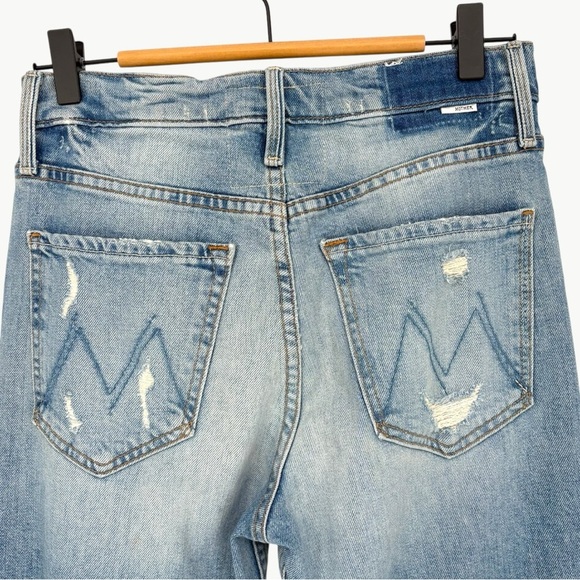 MOTHER The Tomcat High Rise Cropped Straight Jeans in The Confession | Sz 26 - Picture 11 of 16